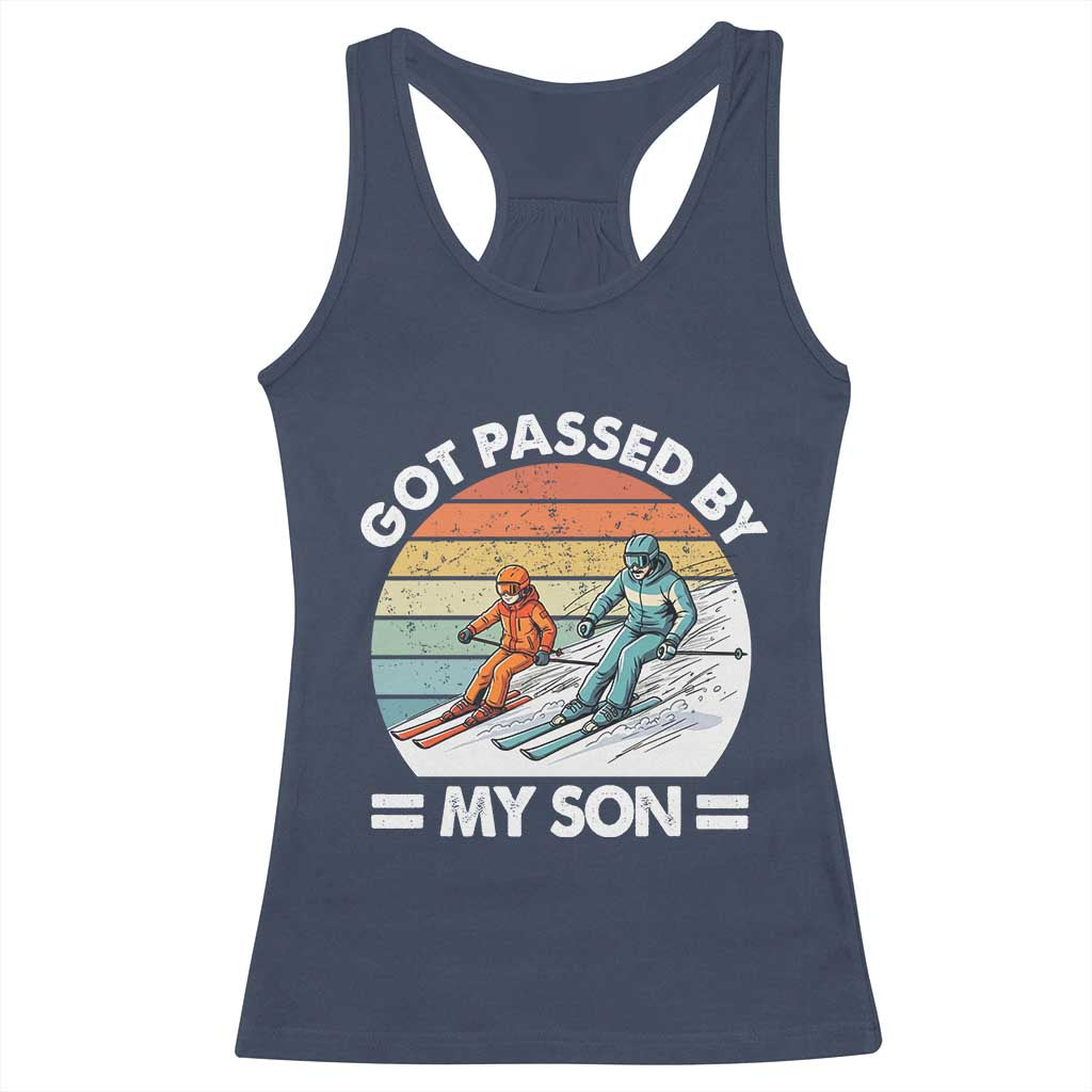 Funny Ski Dad Racerback Tank Top Got Passed By My Son Retro Vintage - Wonder Print Shop