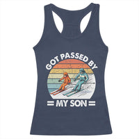 Funny Ski Dad Racerback Tank Top Got Passed By My Son Retro Vintage - Wonder Print Shop