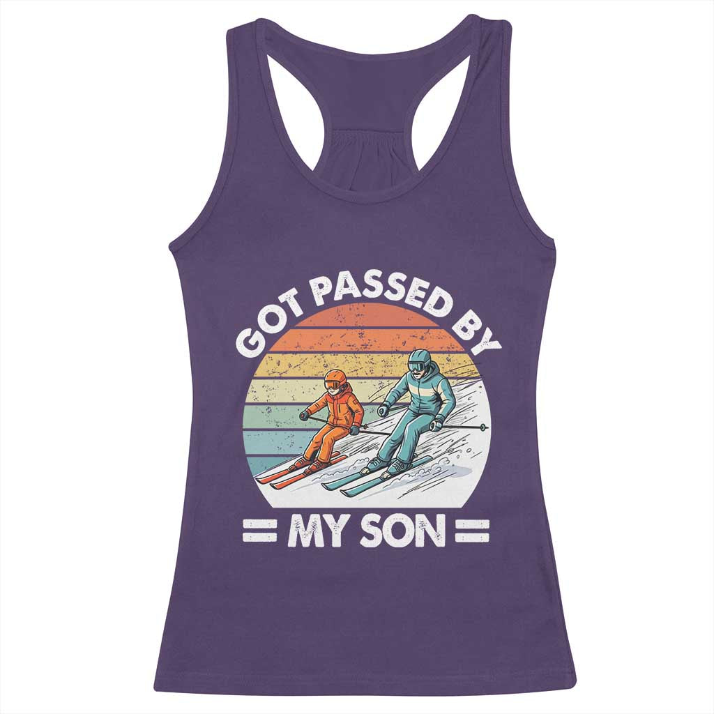 Funny Ski Dad Racerback Tank Top Got Passed By My Son Retro Vintage - Wonder Print Shop