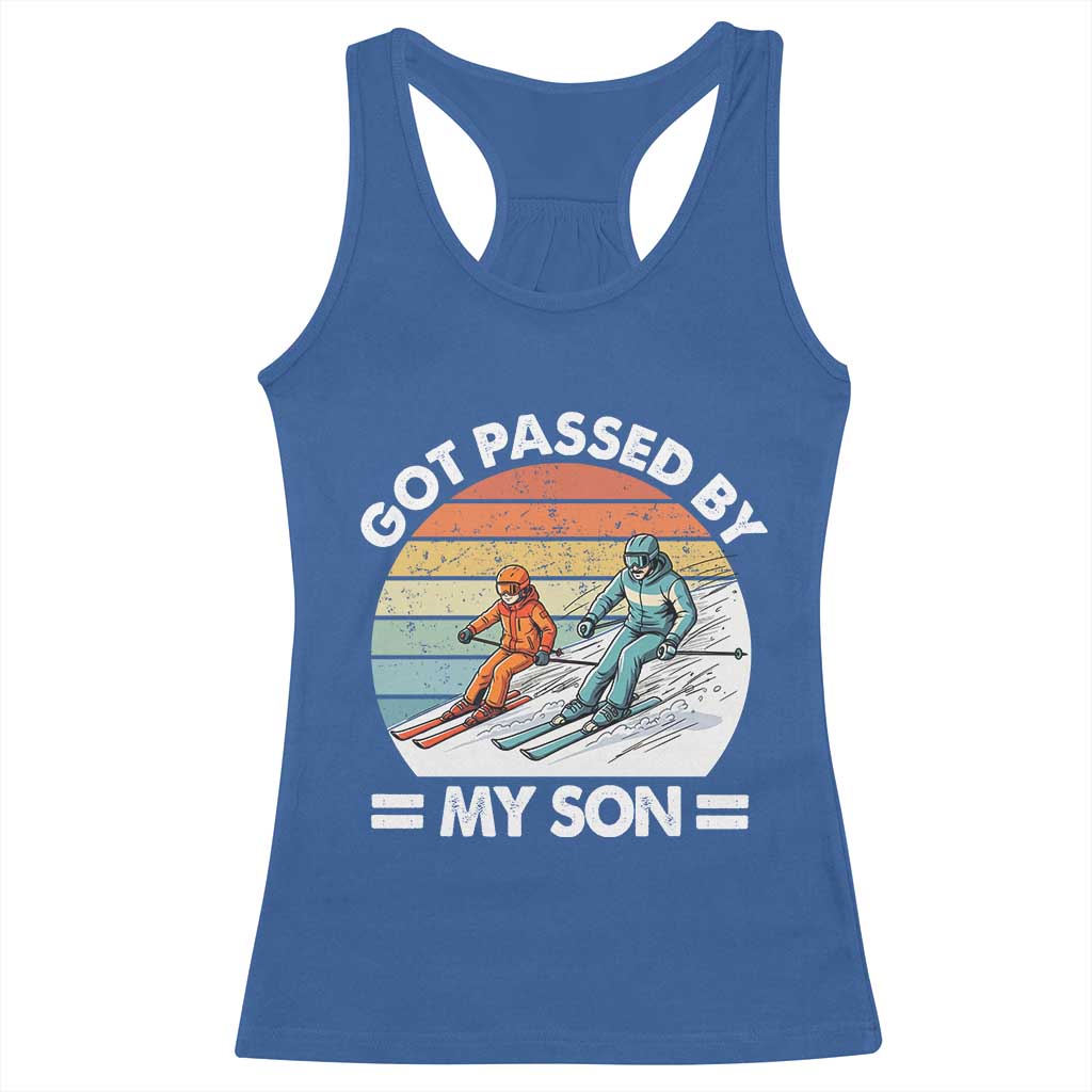 Funny Ski Dad Racerback Tank Top Got Passed By My Son Retro Vintage - Wonder Print Shop