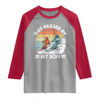 Funny Ski Dad Raglan Shirt Got Passed By My Son Retro Vintage - Wonder Print Shop