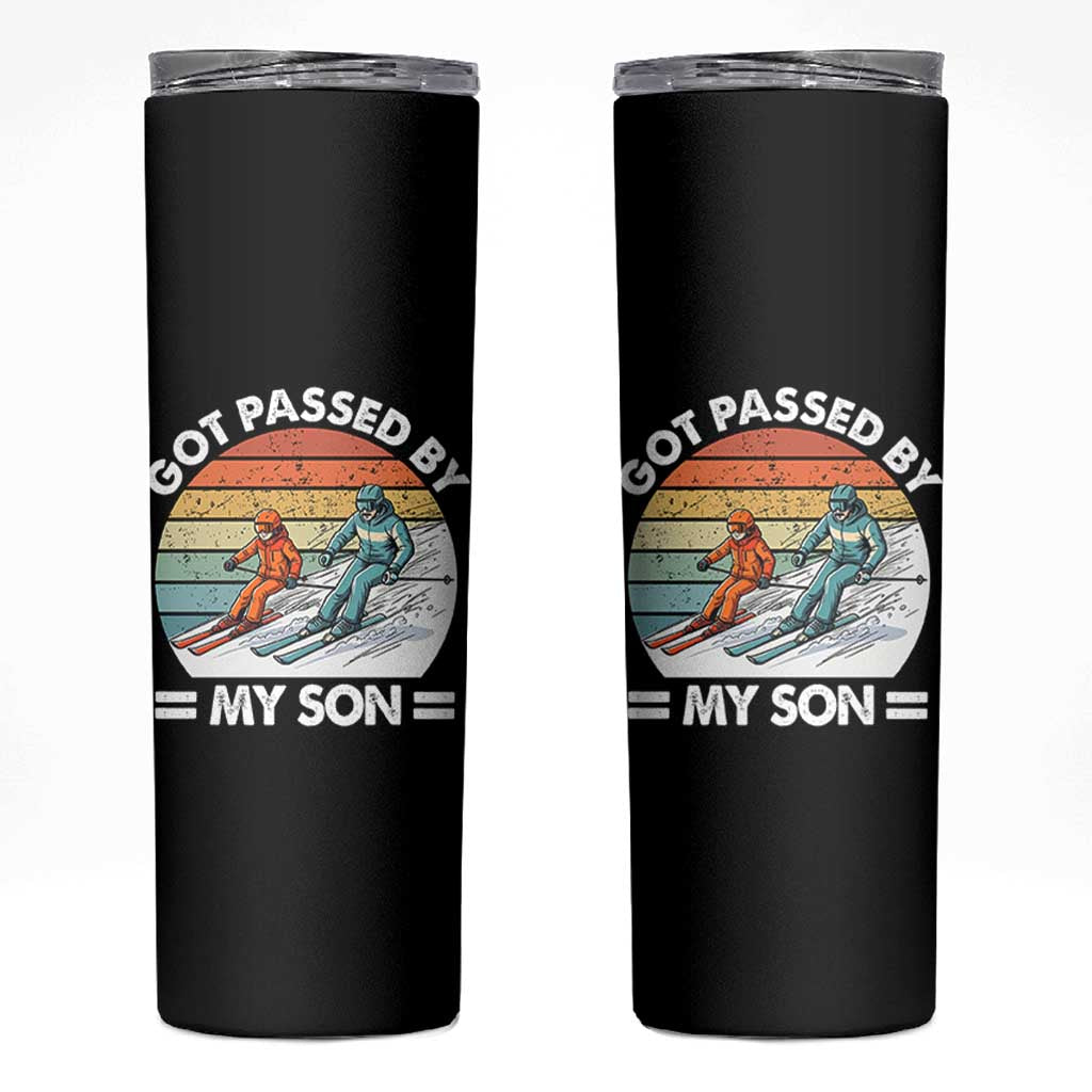 Funny Ski Dad Skinny Tumbler Got Passed By My Son Retro Vintage - Wonder Print Shop