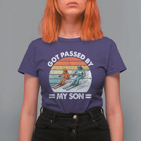 Funny Ski Dad T Shirt For Women Got Passed By My Son Retro Vintage - Wonder Print Shop
