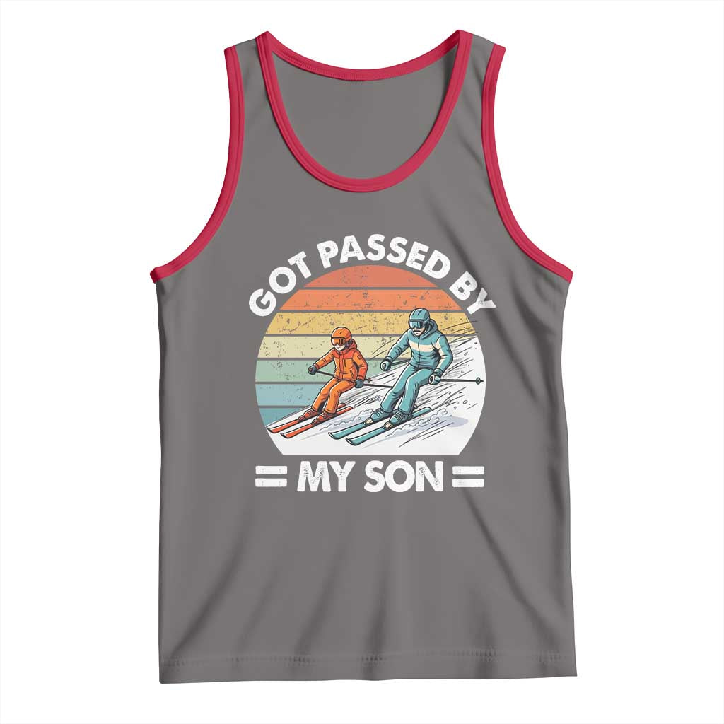 Funny Ski Dad Tank Top Got Passed By My Son Retro Vintage - Wonder Print Shop