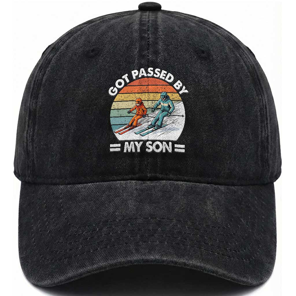 Funny Ski Dad Washed Cotton Baseball Cap Got Passed By My Son Retro Vintage
