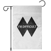 Funny I Am Difficult Double Black Diamond Ski Snowboard Garden Flag - Wonder Print Shop