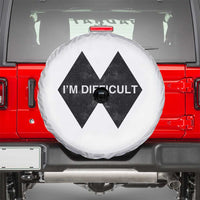 Funny I Am Difficult Double Black Diamond Ski Snowboard Spare Tire Cover - Wonder Print Shop