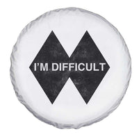 Funny I Am Difficult Double Black Diamond Ski Snowboard Spare Tire Cover - Wonder Print Shop