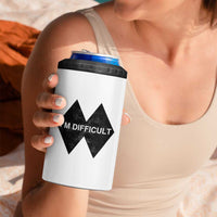 Funny I Am Difficult Double Black Diamond Ski Snowboard 4 in 1 Can Cooler Tumbler - Wonder Print Shop