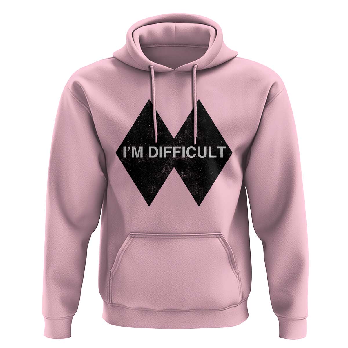 Funny I Am Difficult Double Black Diamond Ski Snowboard Hoodie - Wonder Print Shop