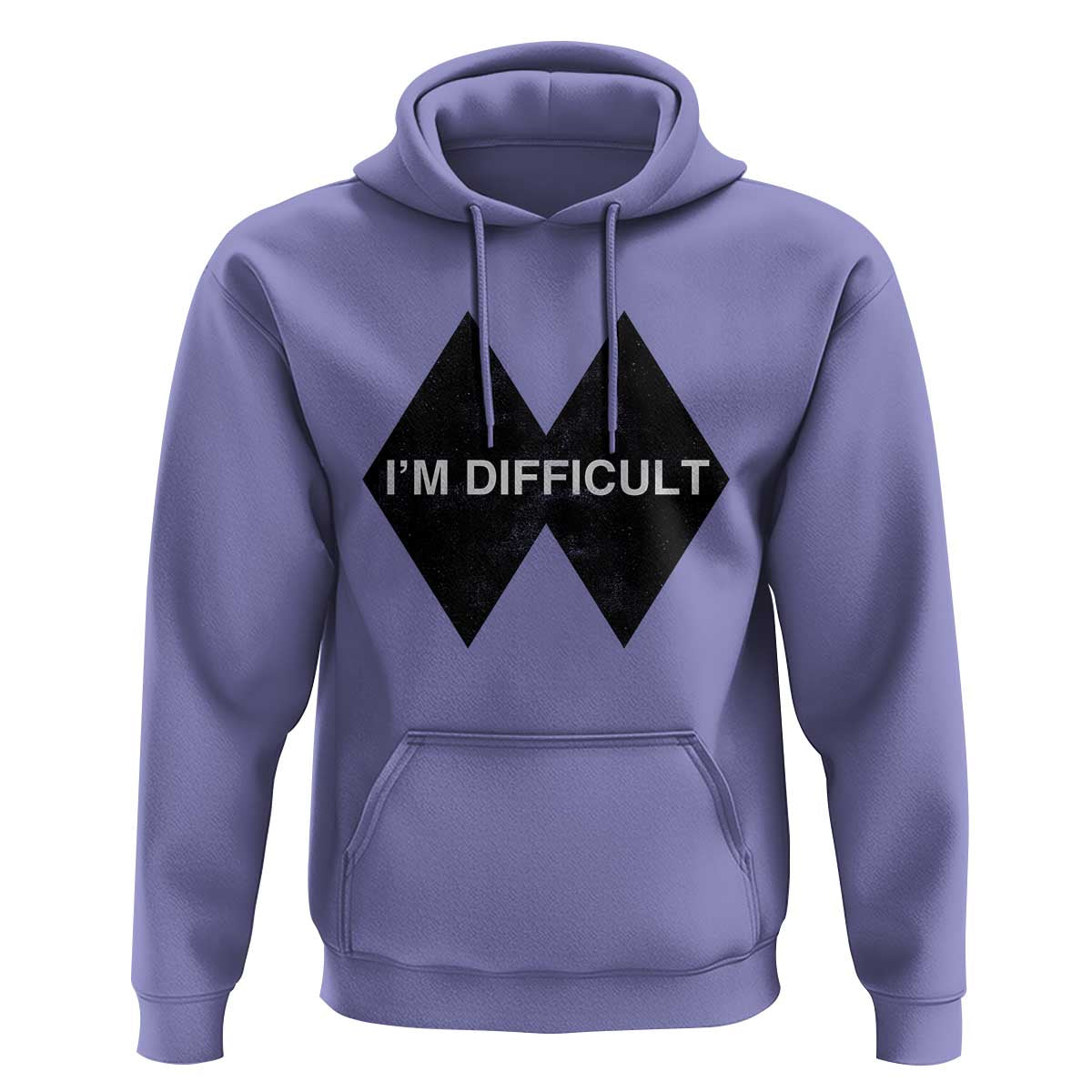 Funny I Am Difficult Double Black Diamond Ski Snowboard Hoodie - Wonder Print Shop