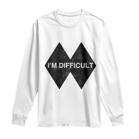 Funny I Am Difficult Double Black Diamond Ski Snowboard Long Sleeve Shirt - Wonder Print Shop
