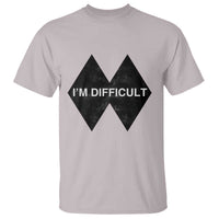 Funny I Am Difficult Double Black Diamond Ski Snowboard T Shirt - Wonder Print Shop