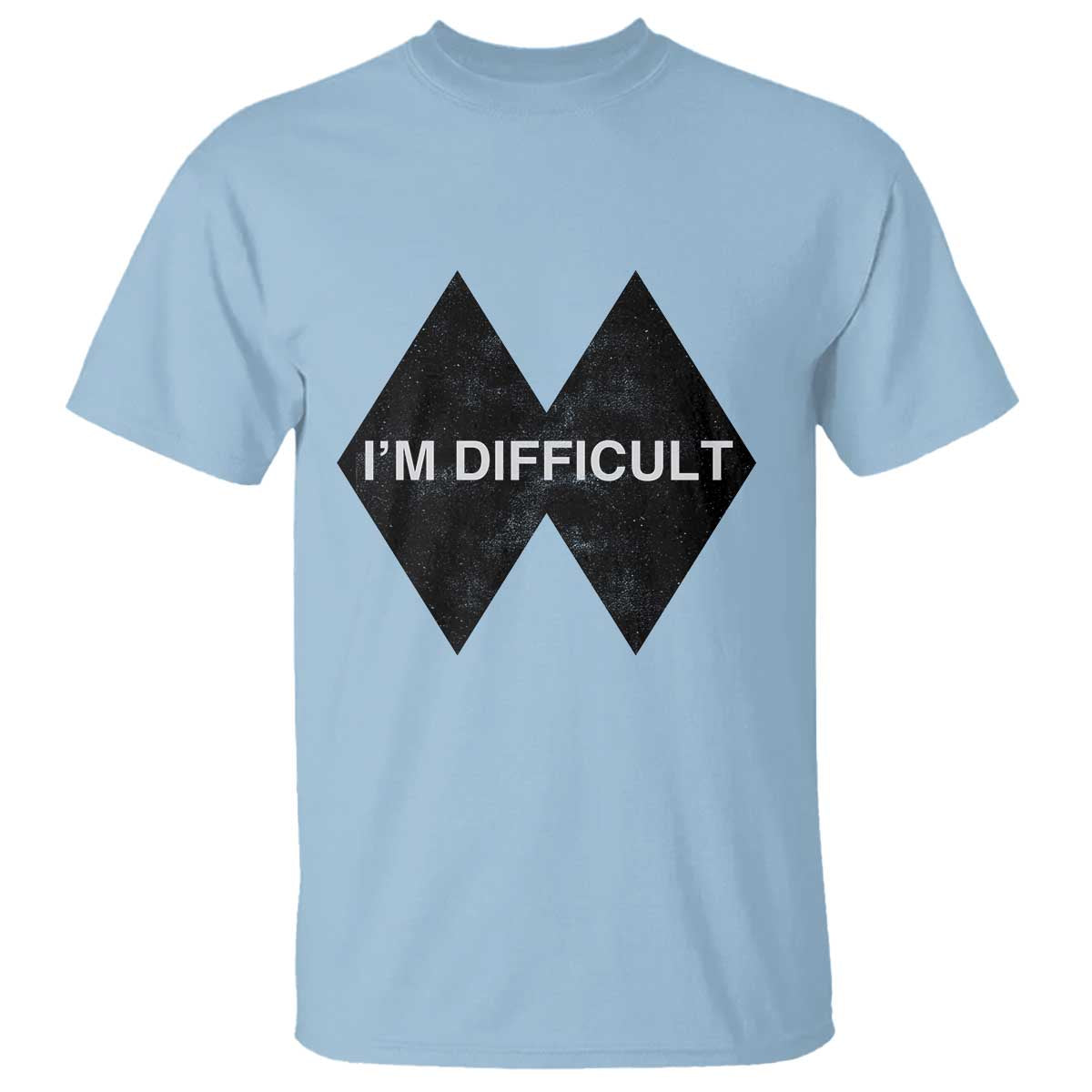 Funny I Am Difficult Double Black Diamond Ski Snowboard T Shirt - Wonder Print Shop