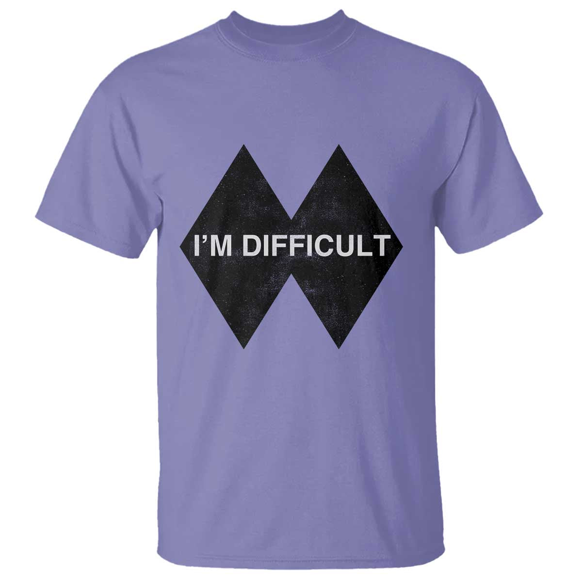 Funny I Am Difficult Double Black Diamond Ski Snowboard T Shirt - Wonder Print Shop