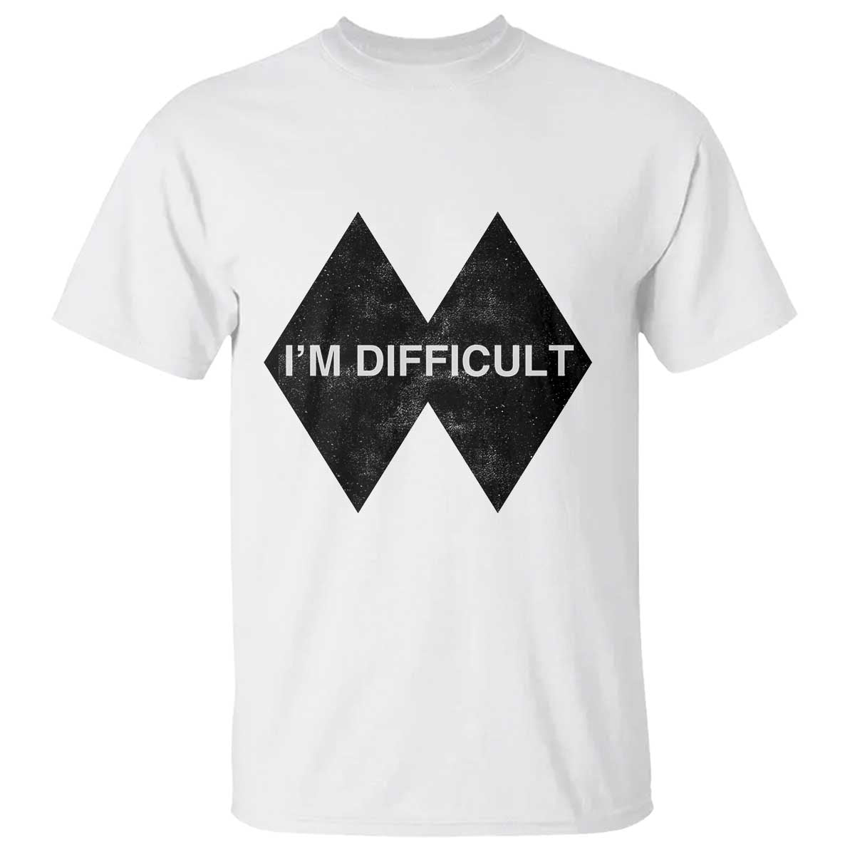 Funny I Am Difficult Double Black Diamond Ski Snowboard T Shirt - Wonder Print Shop