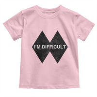 Funny I Am Difficult Double Black Diamond Ski Snowboard Toddler T Shirt - Wonder Print Shop