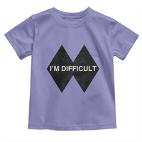 Funny I Am Difficult Double Black Diamond Ski Snowboard Toddler T Shirt - Wonder Print Shop