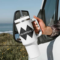Funny I Am Difficult Double Black Diamond Ski Snowboard Tumbler With Handle - Wonder Print Shop