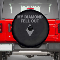Funny Skiing Snowboarding Spare Tire Cover My Diamond Fell Out Ski Puns Double Black Diamond - Wonder Print Shop