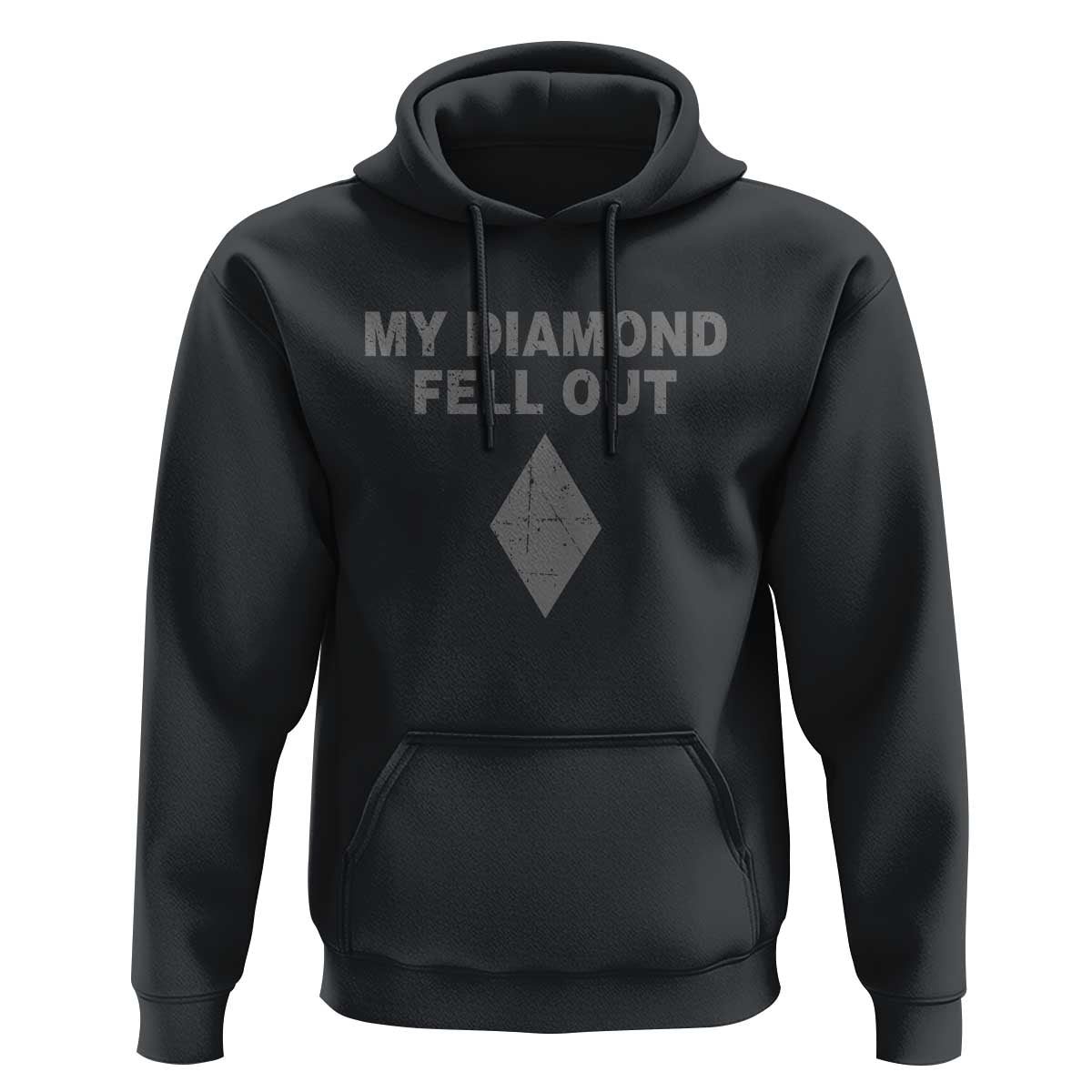 Funny Skiing Snowboarding Hoodie My Diamond Fell Out Ski Puns Double Black Diamond - Wonder Print Shop