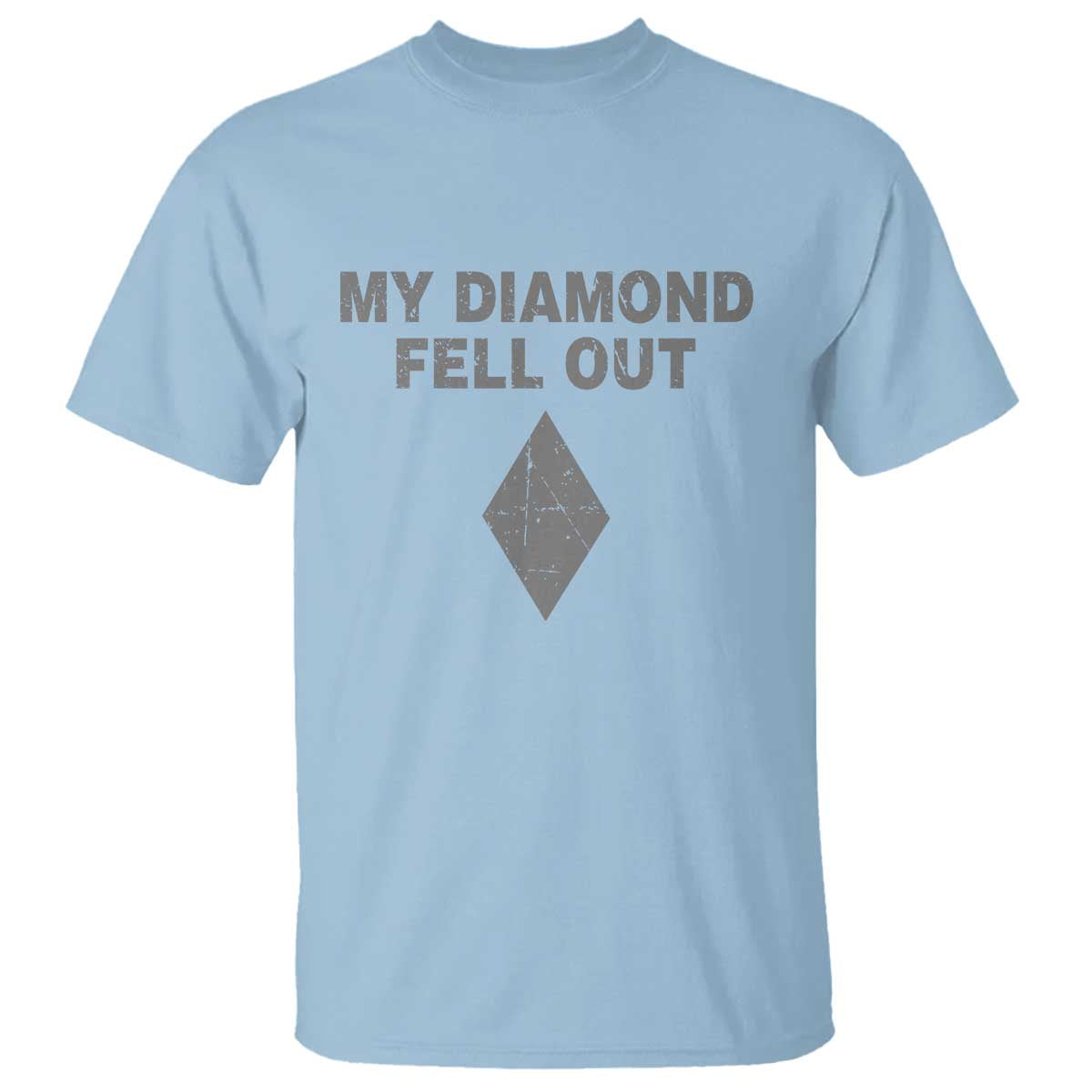 Funny Skiing Snowboarding T Shirt My Diamond Fell Out Ski Puns Double Black Diamond - Wonder Print Shop