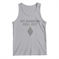 Funny Skiing Snowboarding Tank Top My Diamond Fell Out Ski Puns Double Black Diamond - Wonder Print Shop