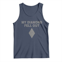 Funny Skiing Snowboarding Tank Top My Diamond Fell Out Ski Puns Double Black Diamond - Wonder Print Shop