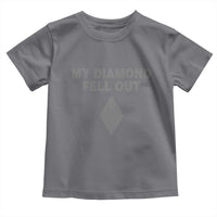 Funny Skiing Snowboarding Toddler T Shirt My Diamond Fell Out Ski Puns Double Black Diamond - Wonder Print Shop