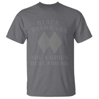Funny Black Diamonds Are A Girls Best Friend Snow Skiing T Shirt