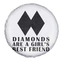 Funny Skiing Snowboarding Spare Tire Cover Diamonds Are A Girls Best Friend