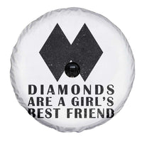 Funny Skiing Snowboarding Spare Tire Cover Diamonds Are A Girls Best Friend