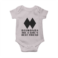 Funny Skiing Snowboarding Baby Onesie Diamonds Are A Girls Best Friend