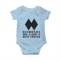 Funny Skiing Snowboarding Baby Onesie Diamonds Are A Girls Best Friend