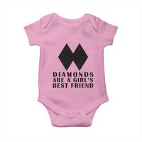 Funny Skiing Snowboarding Baby Onesie Diamonds Are A Girls Best Friend