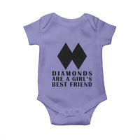 Funny Skiing Snowboarding Baby Onesie Diamonds Are A Girls Best Friend