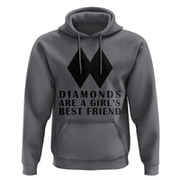 Funny Skiing Snowboarding Hoodie Diamonds Are A Girls Best Friend