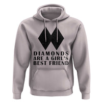 Funny Skiing Snowboarding Hoodie Diamonds Are A Girls Best Friend