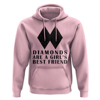 Funny Skiing Snowboarding Hoodie Diamonds Are A Girls Best Friend