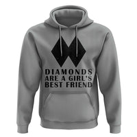 Funny Skiing Snowboarding Hoodie Diamonds Are A Girls Best Friend