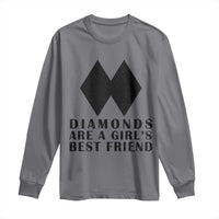 Funny Skiing Snowboarding Long Sleeve Shirt Diamonds Are A Girls Best Friend