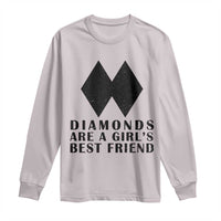 Funny Skiing Snowboarding Long Sleeve Shirt Diamonds Are A Girls Best Friend