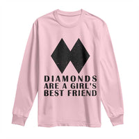 Funny Skiing Snowboarding Long Sleeve Shirt Diamonds Are A Girls Best Friend