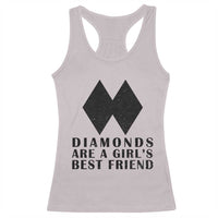 Funny Skiing Snowboarding Racerback Tank Top Diamonds Are A Girls Best Friend