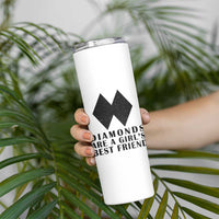 Funny Skiing Snowboarding Skinny Tumbler Diamonds Are A Girls Best Friend