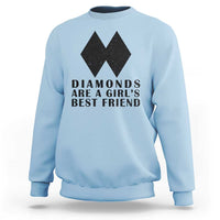 Funny Skiing Snowboarding Sweatshirt Diamonds Are A Girls Best Friend