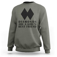Funny Skiing Snowboarding Sweatshirt Diamonds Are A Girls Best Friend