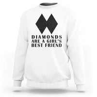 Funny Skiing Snowboarding Sweatshirt Diamonds Are A Girls Best Friend