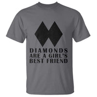 Funny Skiing Snowboarding T Shirt Diamonds Are A Girls Best Friend