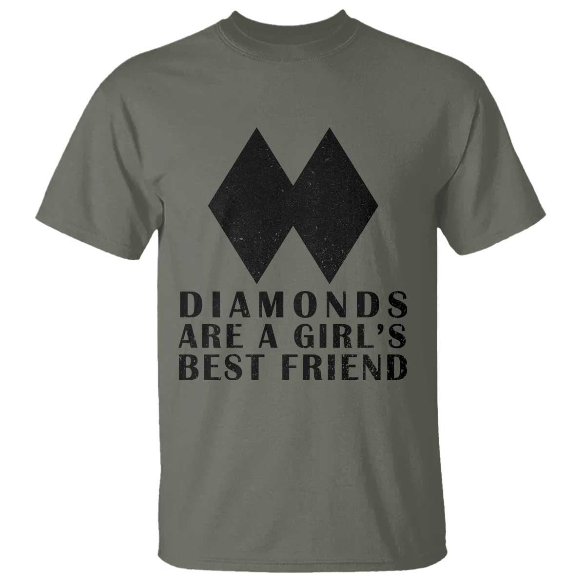 Funny Skiing Snowboarding T Shirt Diamonds Are A Girls Best Friend